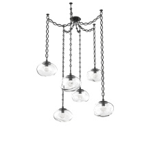 Hammerton SNB0068-06-MB-ZC-CH2-L3 - Nova LED Multi Light Pendant Matte Black