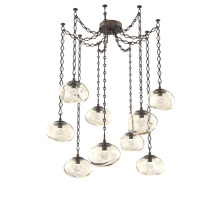 Hammerton SNB0068-09-FB-ZA-CH1-L3 - Nova LED Multi Light Pendant Flat Bronze