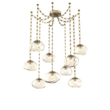 Hammerton SNB0068-09-GB-FA-CH3-L1 - Nova LED Multi Light Pendant Gilded Brass