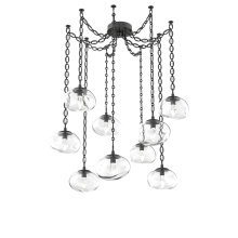 Hammerton SNB0068-09-MB-GC-CH2-L3 - Nova LED Multi Light Pendant Matte Black