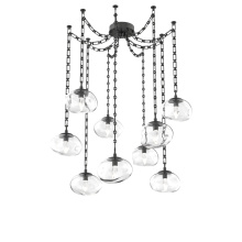 Hammerton SNB0068-09-MB-GC-CH3-L3 - Nova LED Multi Light Pendant Matte Black