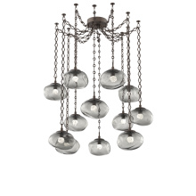 Hammerton SNB0068-12-FB-FS-CH1-L1 - Nova LED Multi Light Pendant Flat Bronze