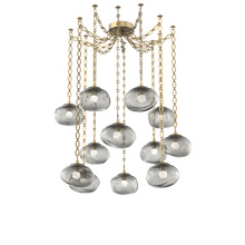 Hammerton SNB0068-12-GB-FS-CH2-L1 - Nova LED Multi Light Pendant Gilded Brass