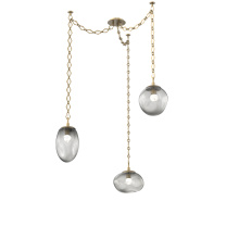 Hammerton SNB0069-03-GB-FS-CH1-L3 - Cosmos LED Multi Light Pendant Gilded Brass