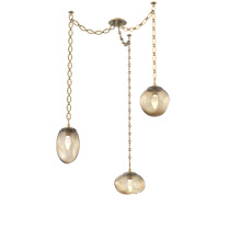 Hammerton SNB0069-03-GB-GB-CH2-L3 - Cosmos LED Multi Light Pendant Gilded Brass