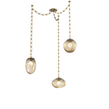 Hammerton SNB0069-03-GB-ZB-CH3-L1 - Cosmos LED Multi Light Pendant Gilded Brass