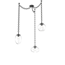 Hammerton SNB0069-03-MB-FC-CH2-L1 - Cosmos LED Multi Light Pendant Matte Black