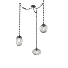 Hammerton SNB0069-03-MB-GS-CH1-L3 - Cosmos LED Multi Light Pendant Matte Black