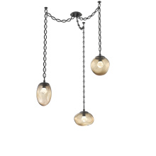 Hammerton SNB0069-03-MB-ZB-CH2-L3 - Cosmos LED Multi Light Pendant Matte Black