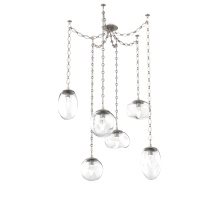 Hammerton SNB0069-06-BS-GC-CH1-L3 - Cosmos LED Multi Light Pendant Beige Silver