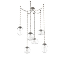 Hammerton SNB0069-06-BS-ZC-CH1-L1 - Cosmos LED Multi Light Pendant Beige Silver