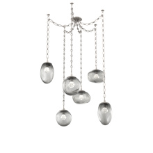 Hammerton SNB0069-06-BS-ZS-CH1-L1 - Cosmos LED Multi Light Pendant Beige Silver