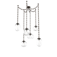 Hammerton SNB0069-06-FB-GC-CH3-L3 - Cosmos LED Multi Light Pendant Flat Bronze