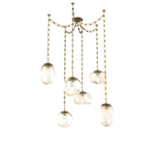 Hammerton SNB0069-06-GB-GA-CH3-L1 - Cosmos LED Multi Light Pendant Gilded Brass
