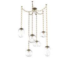 Hammerton SNB0069-06-GB-GC-CH1-L1 - Cosmos LED Multi Light Pendant Gilded Brass