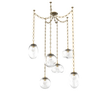 Hammerton SNB0069-06-GB-ZC-CH1-L1 - Cosmos LED Multi Light Pendant Gilded Brass