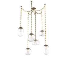 Hammerton SNB0069-06-GB-ZC-CH3-L3 - Cosmos LED Multi Light Pendant Gilded Brass