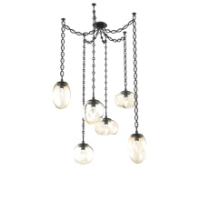 Hammerton SNB0069-06-MB-GA-CH2-L1 - Cosmos LED Multi Light Pendant Matte Black