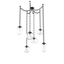 Hammerton SNB0069-06-MB-ZC-CH2-L3 - Cosmos LED Multi Light Pendant Matte Black