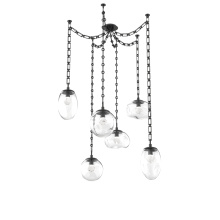 Hammerton SNB0069-06-MB-ZC-CH3-L1 - Cosmos LED Multi Light Pendant Matte Black