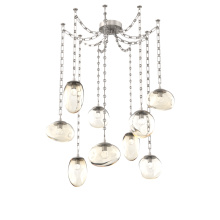 Hammerton SNB0069-09-BS-FA-CH3-L1 - Cosmos LED Multi Light Pendant Beige Silver