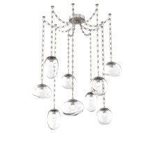 Hammerton SNB0069-09-BS-FC-CH3-L1 - Cosmos LED Multi Light Pendant Beige Silver