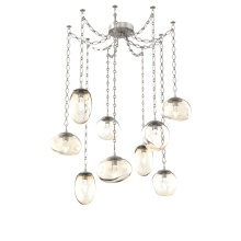 Hammerton SNB0069-09-BS-GA-CH1-L3 - Cosmos LED Multi Light Pendant Beige Silver