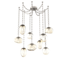 Hammerton SNB0069-09-BS-GA-CH2-L1 - Cosmos LED Multi Light Pendant Beige Silver