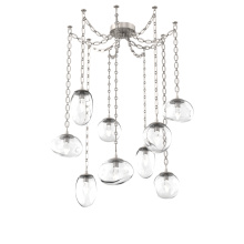 Hammerton SNB0069-09-BS-GC-CH2-L3 - Cosmos LED Multi Light Pendant Beige Silver