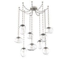 Hammerton SNB0069-09-BS-ZC-CH2-L1 - Cosmos LED Multi Light Pendant Beige Silver