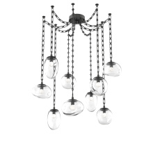 Hammerton SNB0069-09-MB-FC-CH3-L3 - Cosmos LED Multi Light Pendant Matte Black