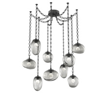 Hammerton SNB0069-09-MB-ZS-CH1-L3 - Cosmos LED Multi Light Pendant Matte Black