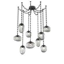 Hammerton SNB0069-09-MB-ZS-CH3-L3 - Cosmos LED Multi Light Pendant Matte Black