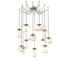 Hammerton SNB0069-12-BS-FA-CH2-L3 - Cosmos LED Multi Light Pendant Beige Silver