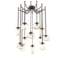 Hammerton SNB0069-12-FB-GA-CH2-L1 - Cosmos LED Multi Light Pendant Flat Bronze