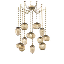 Hammerton SNB0069-12-GB-ZB-CH3-L1 - Cosmos LED Multi Light Pendant Gilded Brass