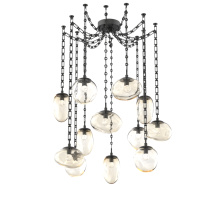 Hammerton SNB0069-12-MB-FA-CH3-L3 - Cosmos LED Multi Light Pendant Matte Black