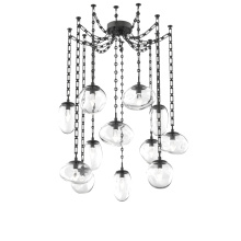 Hammerton SNB0069-12-MB-GC-CH3-L1 - Cosmos LED Multi Light Pendant Matte Black