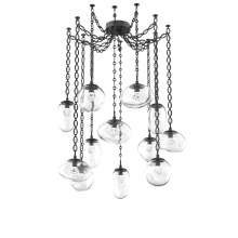Hammerton SNB0069-12-MB-ZC-CH2-L1 - Cosmos LED Multi Light Pendant Matte Black