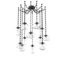 Hammerton SNB0069-12-MB-ZC-CH3-L1 - Cosmos LED Multi Light Pendant Matte Black