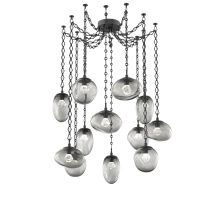 Hammerton SNB0069-12-MB-ZS-CH1-L3 - Cosmos LED Multi Light Pendant Matte Black