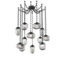 Hammerton SNB0069-12-MB-ZS-CH2-L1 - Cosmos LED Multi Light Pendant Matte Black