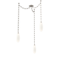 Hammerton SNB0071-03-BS-WL-CH3-L3 - Fiori Multi Light Pendant Beige Silver