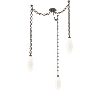 Hammerton SNB0071-03-FB-WL-CH2-L3 - Fiori Multi Light Pendant Flat Bronze