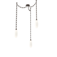Hammerton SNB0071-03-FB-WL-CH3-L3 - Fiori Multi Light Pendant Flat Bronze
