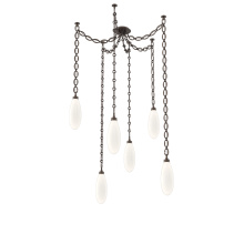 Hammerton SNB0071-06-FB-WL-CH2-L3 - Fiori Multi Light Pendant Flat Bronze
