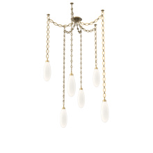 Hammerton SNB0071-06-GB-WL-CH2-L3 - Fiori Multi Light Pendant Gilded Brass