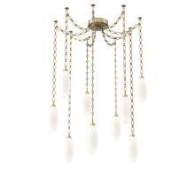 Hammerton SNB0071-09-GB-WL-CH1-L3 - Fiori Multi Light Pendant Gilded Brass