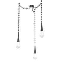 Hammerton SNB0078-03-MB-C-CH1-L3 - Raindrop Multi Light Pendant Matte Black