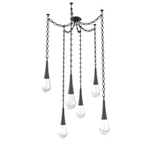 Hammerton SNB0078-06-MB-C-CH1-L3 - Raindrop Multi Light Pendant Matte Black